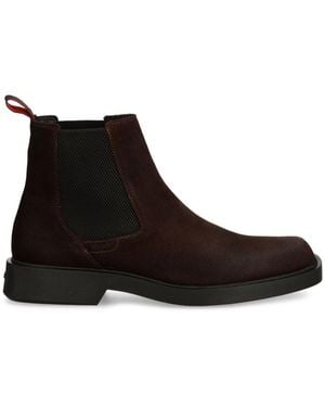 HUGO Suede Chelsea Boots - Black