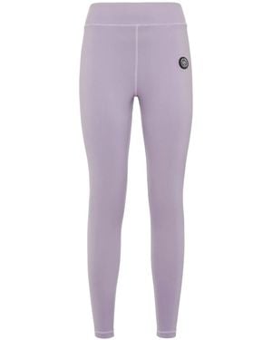 Philipp Plein Scratch Performance Leggings - Purple