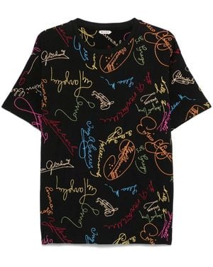 Bode Signature Scrawl T-Shirt - Black
