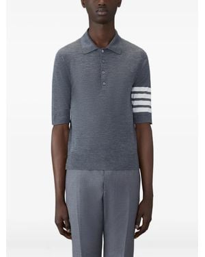 Thom Browne ショートスリーブ ポロシャツ - ブルー