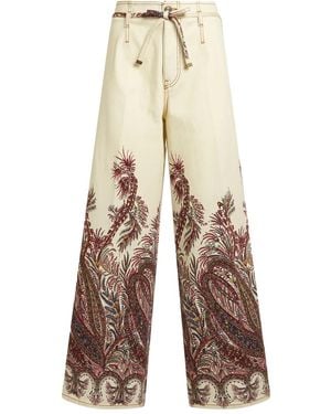 Etro Jean À Motif Cachemire - Neutre
