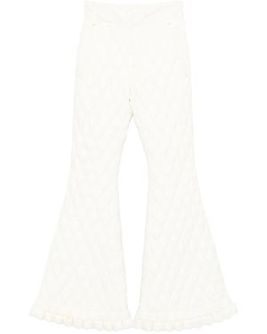 RAXXY Quilted Trousers - White