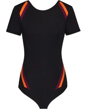 Saint Laurent Body De Manga Corta - Negro