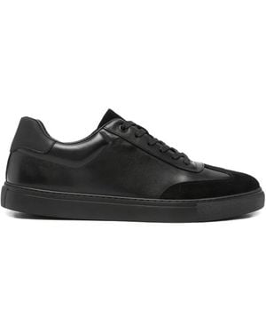 SERGIO MORETTI FIRENZE Baskets En Cuir À Empiècements - Black