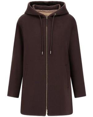 Herno Kapuzenjacke Mit Zobeloptik - Braun