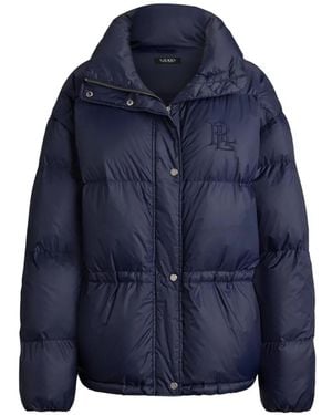 Ralph Lauren Padded Funnel-Neck Coat - Blue