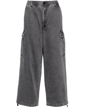 Izzue Cargo Wide Leg Jeans - Gray