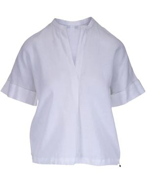 Vince Blouse Met Korte Mouwen - Paars