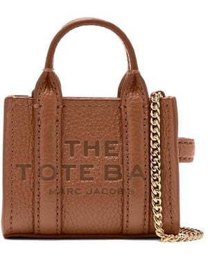 Marc Jacobs Mini The Tote Cross Body Bag - Brown