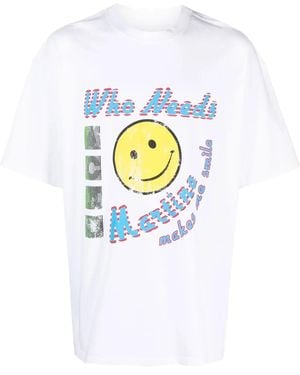Martine Rose Slogan-Print Cotton T-Shirt - White