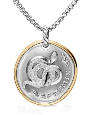 David Yurman Amuleto Artemis Con Medallón - Metálico