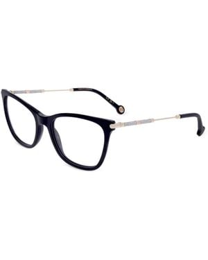 Carolina Herrera Glitter-Embellished Cat-Eye Glasses - White