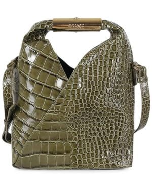 MM6 by Maison Margiela Sac Cabas À Effet Peau De Crocodile - Green