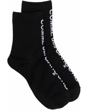 Comme des Garçons Socken Mit Logo-Print - Schwarz