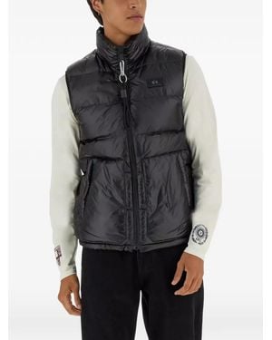 La Martina Padded Zip-Fastening Gilet - Grey