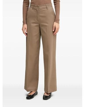 Sisley Wide-Leg Trousers - Natural