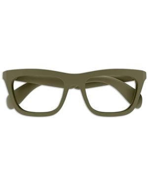 Gucci Brille Mit Eckigem Gestell - Grün