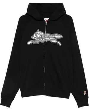 ICECREAM Hoodie Zippé À Ornements Strassés - Black