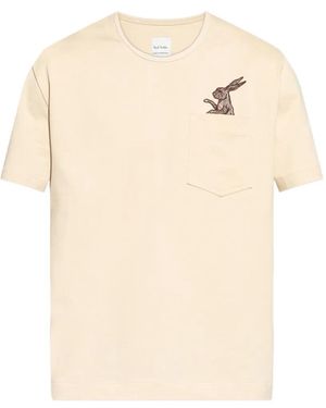 Paul Smith Rabbit Pocket T-Shirt - Natural