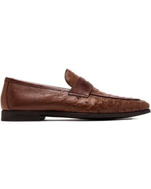 Magnanni Leather Penny Loafers - Brown
