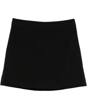 DUNST Minirock in A-Linie - Schwarz