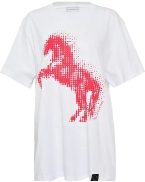 Stella McCartney Lny ホースプリント Tシャツ - ホワイト