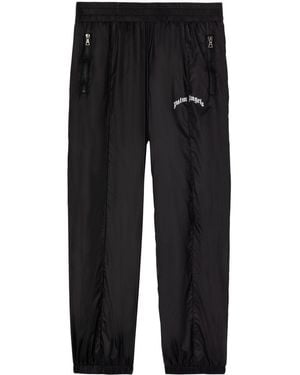 Palm Angels Curved-Logo Track Trousers - Black