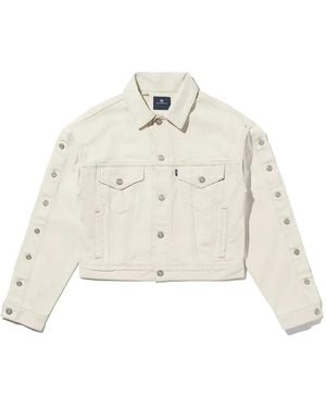 Levi's Tab Shank Button-Fastening Jacket - White