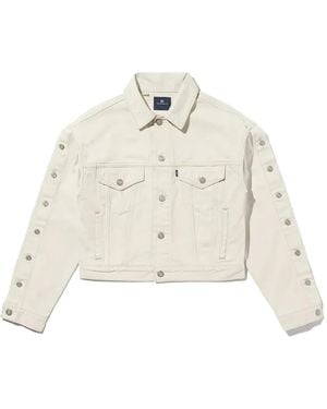 Levi's Tab Shank Button-Fastening Jacket - White