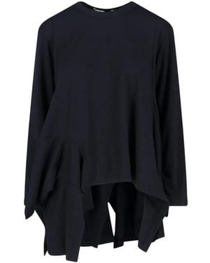 Comme des Garçons Blusa Asimétrica - Azul