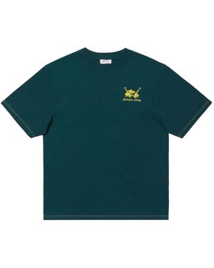 Nicholas Daley T-Shirt Met Logoprint - Groen