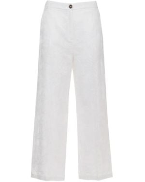 Emme Embroidered Trousers - White