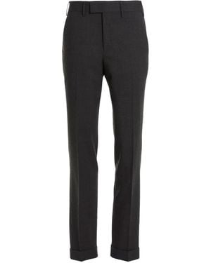 PT Torino Master Pressed-Crease Trousers - Grey