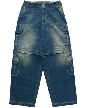 Vetements Wide-Leg Jeans - Blue