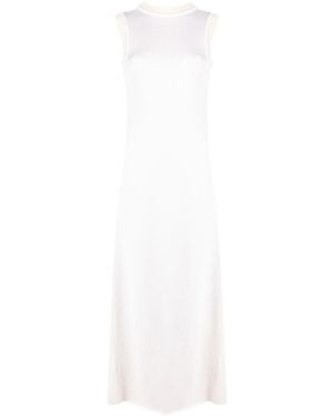 Jil Sander Fine Knit Sleeveless Dress - White