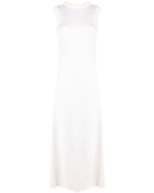 Jil Sander Fine Knit Sleeveless Dress - White