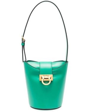 Ferragamo Borsa A Secchiello Trifolio - Verde