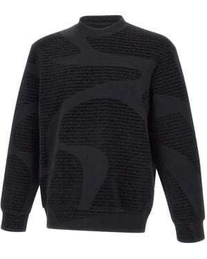 Emporio Armani フロックロゴ スウェットシャツ - ブルー