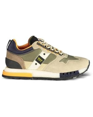 Blauer Lace-Up Trainers - White