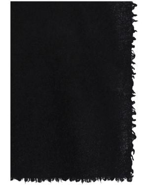 Faliero Sarti Pablys Gradient Frayed-Edge Scarf - Black