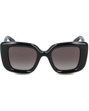 Gucci Gafas de sol Double G con montura mariposa - Gris