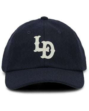 Les Deux Logo-Patch Embroidered Baseball Cap - Blue