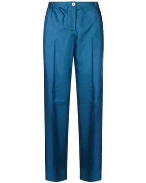 F.R.S For Restless Sleepers Etere Silk Twill Pants - Blue