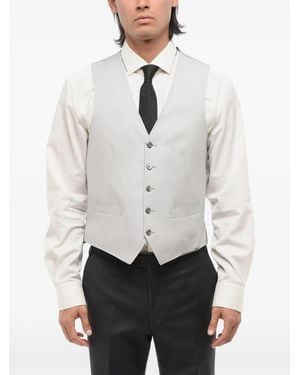 Corneliani V-Neck Waistcoat - White
