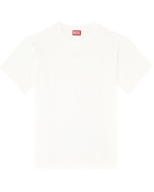 DIESEL T-Norm-Int Embroidered-Detail Cotton T-Shirt - White