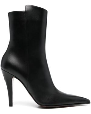 McQueen 100Mm Birdee Ankle Boots - Black