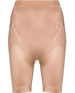 Spanx Thinstincts High-Waist Mid-Thigh Shorts - Natural