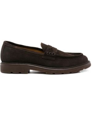 Henderson Suede Penny Loafers - White