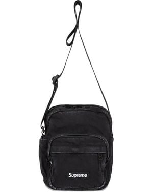 Supreme Denim Shoulder Bag - Black