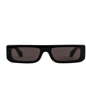 Alaïa Occhiali Da Sole Rettangolari - Nero